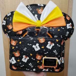 Disney Loungefly Spooky Backpack Minnie ears set